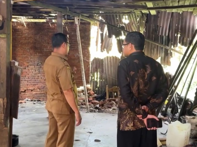 BAZNAS Rohul Tinjau Kondisi Rumah Bapak Dinar 