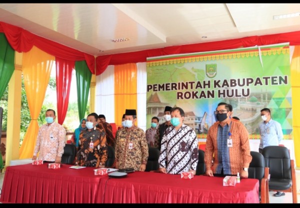 Wakil Gubernur Riau Kukuhkan TPAKD 11 Kabupaten Kota Di Riau secara Virtual