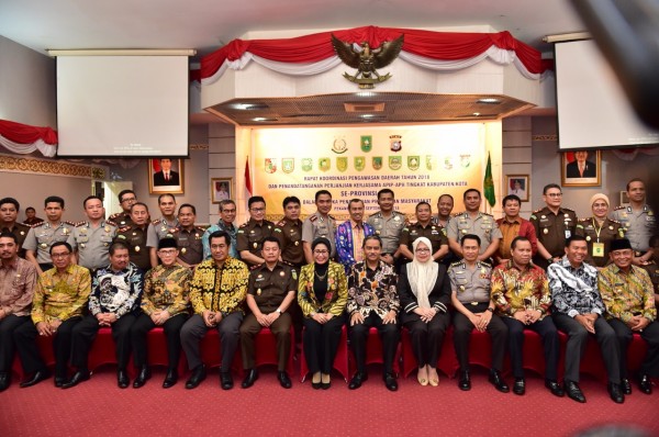 Bupati Inhil Hadiri Rakor Pengawasan Daerah