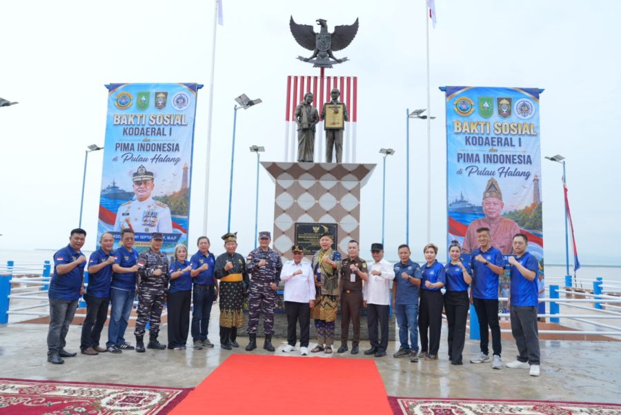 Bersama KODAERAL I dan PIMA Indonesia, Gelak Bakti Sosial, Bupati Rohil H. Bistamam Hadir Bersama Tokoh Nasional