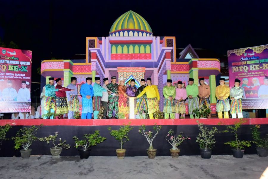 Buka MTQ Desa Damai, Wabup Ajak Ketuk Pintu Berkah Dari Langit dan Bumi