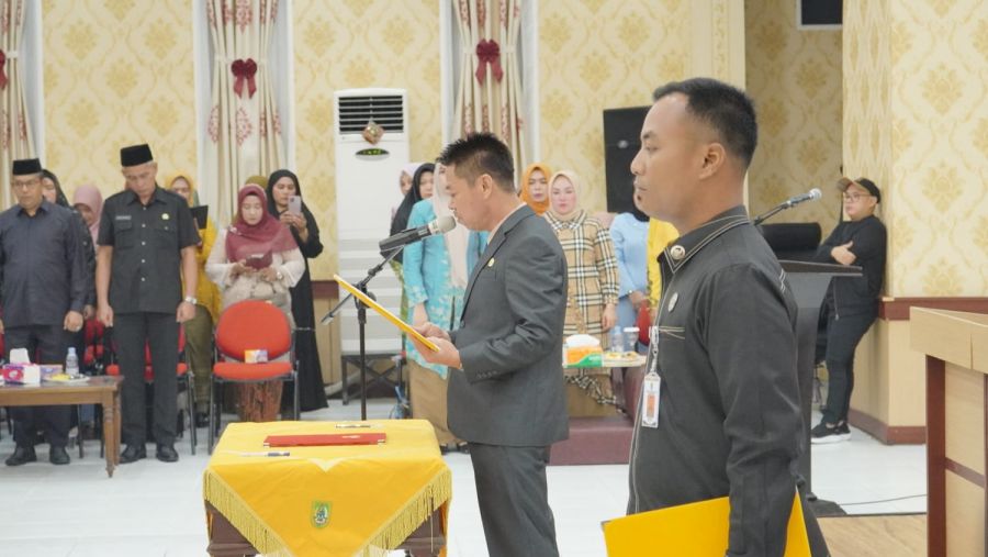 Bupati Lantik Puluhan Pejabat PTP dan Administrator di Pemkab Rohil