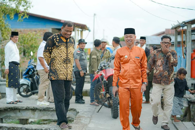 Bupati Rohil Afrizal Sintong Kunjungi Panipahan