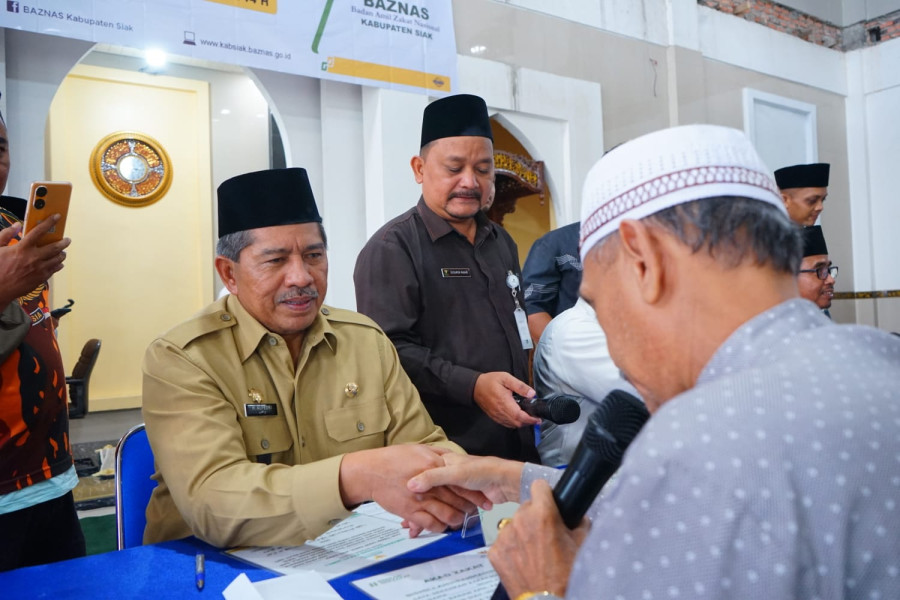 Bupati Siak : Mustahik Hari Ini Jadi Penerima Zakat Tahun depan Jadi Muzakki