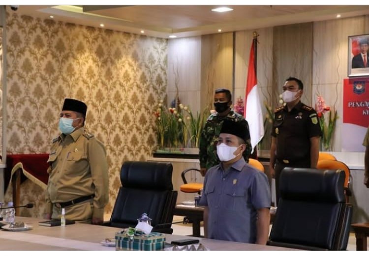 Bupati Siak Rapat Virtual Bersama Jokowi