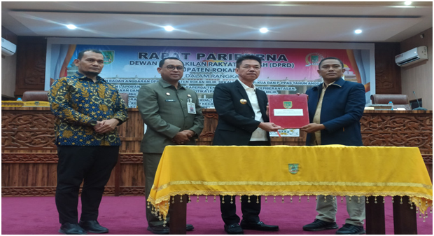 DPRD Rohil Bersama Pemerintah Daerah Sepakati Rancangan Perubahan KUA PPAS tahun 2024