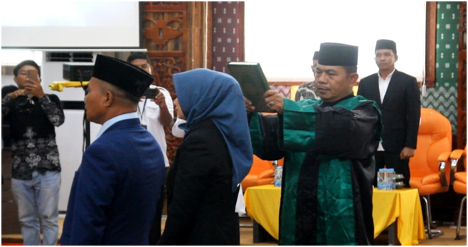 DPRD Rohil Gelar Rapat Paripurna Pelantikan Ketua dan Wakil Ketua DPRD Definitif Periode 2024-2029