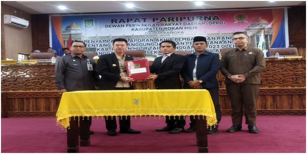 DPRD Rokan Hilir Sahkan Perda Pertanggungjawaban Pelaksanaan APBD tahun 2023