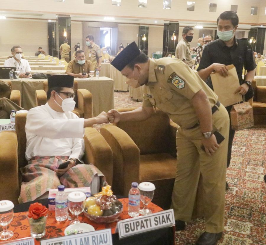 Hadiri Rakor Restorasi Gambut dan Rehabilitasi Mangrove Provinsi Riau, Ini Harapan Wabup Siak