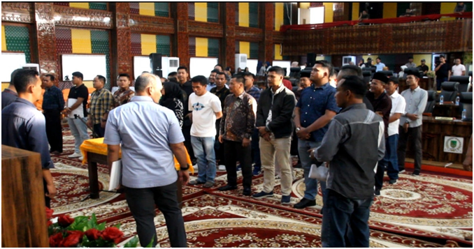 Jelang Dilantik, Anggota DPRD Rohil Terpilih Laksanakan Gladi Bersih