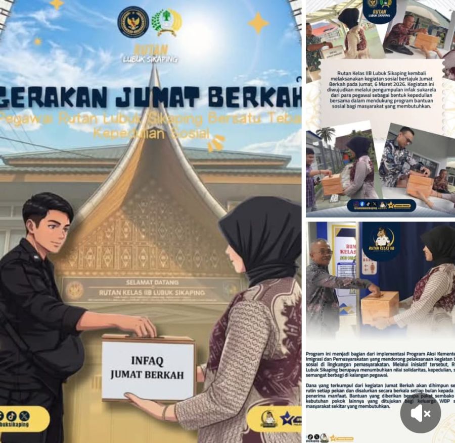 Jum'at Berkah, Program Bantuan Bagi Masyarakat Yang Membutuhkan