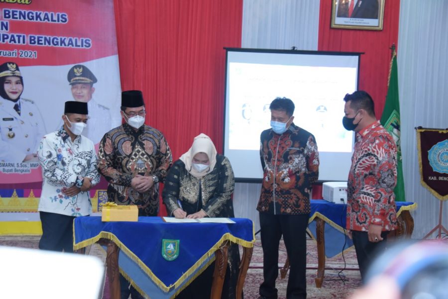 Ketua DPRD H. Khairul Umam Hadiri Sertijab Bupati dan Wakil Bupati Bengkalis