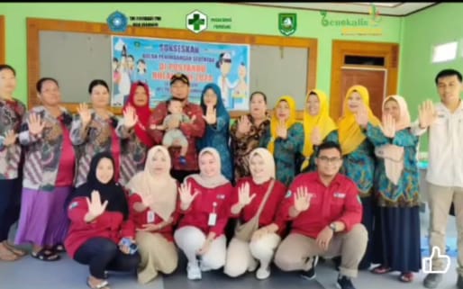 Melalui Penimbangan Serentak, Desa Sukamaju Dukung Program Penurunan Angka Stunting