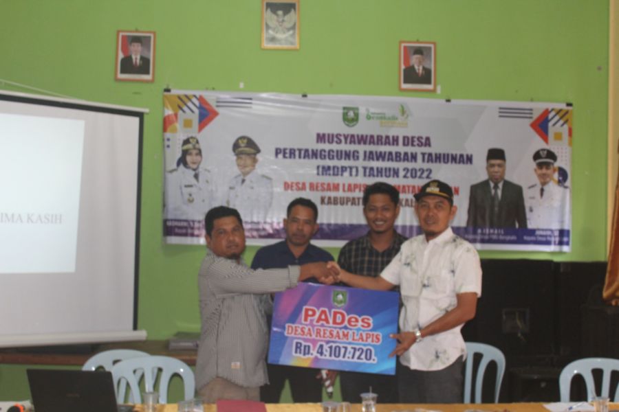 Pemdes Resam Lapis Laksanakan MDPT