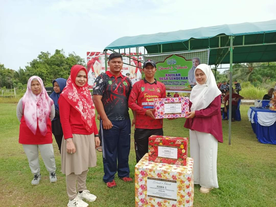 Pemdes Senderak Bersama Masyarakat Gelar Jalan Santai dan Perlombaan Untuk Memeriah Kan HUT RI Ke 79