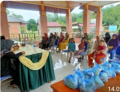 Pemdes Senderak Gelar Program PMT untuk Tekan Angka Stunting pada Balita