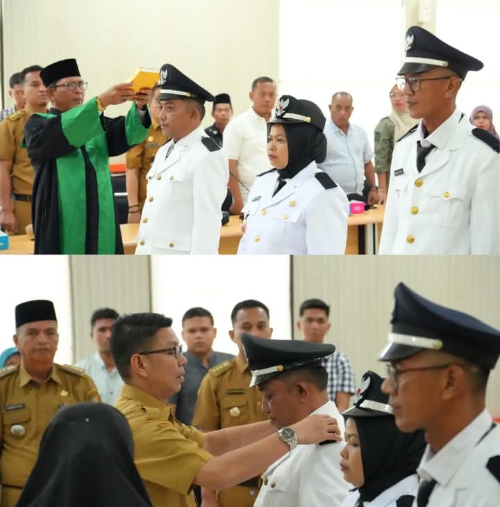 Pemkab Kuansing Lantik Tiga Penjabat Kades, Tegaskan Sinergi dan Tanggung Jawab dalam Pelayanan Desa