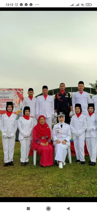 Pj Kepala Desa Sanderak Sebagai Inspektur Upacara Hari Kemerdekaan RI ke 79