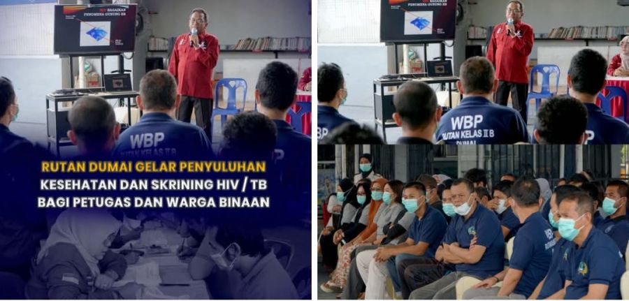 Rutan Dumai Gelar Penyuluhan Kesehatan dan Skrining HIV/TB bagi Petugas dan Warga Binaan