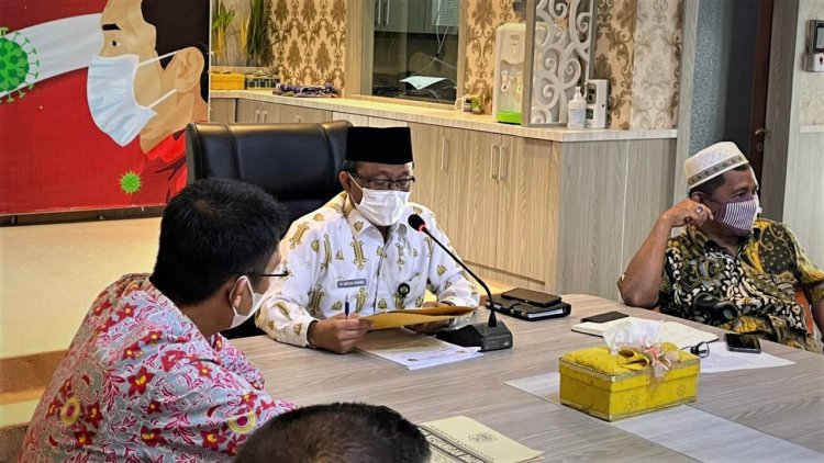 Sekdakab Siak Paparkan Data Sertifikasi Aset Tanah Milik Pemkab tahun 2021