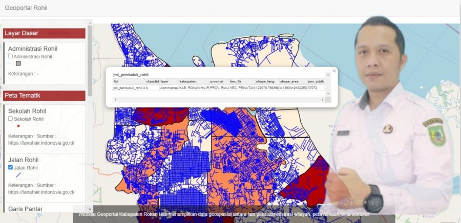 Tim IT Diskominfotiks Rohil Luncurkan Sistem Informasi Geospasial Daerah