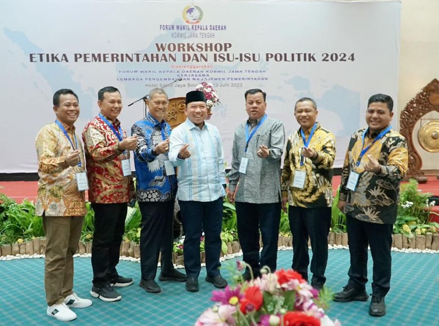 Wabup H. Sulaiman Hadiri Workshop Etika Pemerintah dan Isu-isu Politik 2024 di Solo
