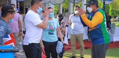 Bupati Alfedri Sambut Kunjungan Kapolda Riau ke Negeri Istana Usai Gowes dari Pekanbaru