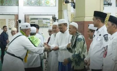 Pemkab Kuansing Sambut Kepulangan Jemaah Haji, Doakan Menjadi Haji Mabrur dan Mabrurah
