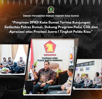 Pimpinan DPRD Kota Dumai Menerima Kunjungan Silaturrahmi Dari Jajaran Satuan Lalu Lintas Polres Dumai