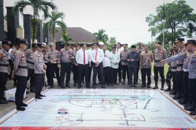Sukseskan MTQ Riau ke-44, Polres Kuansing Tutup Simpang STM dan Berlakukan Contra Flow
